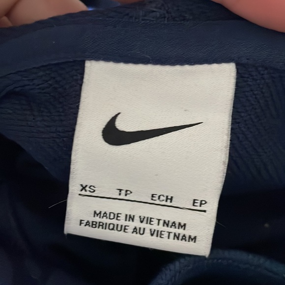 Nike Women's Dri FIT Get Fit Pullover Printed Training Hoodie Blue - Picture 5 of 5